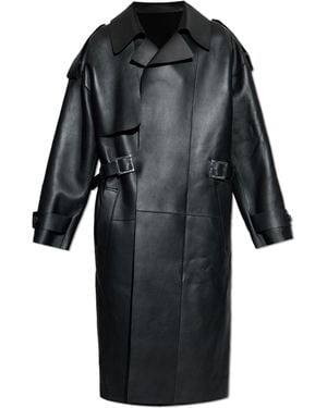 DSquared² Leather Coat - Black