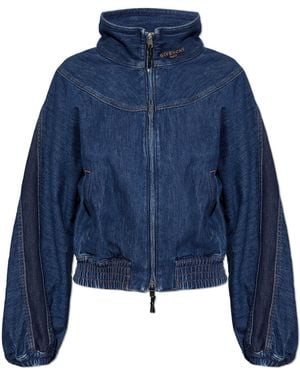 Givenchy Denim Jacket With Stand-Up Collar - Blue