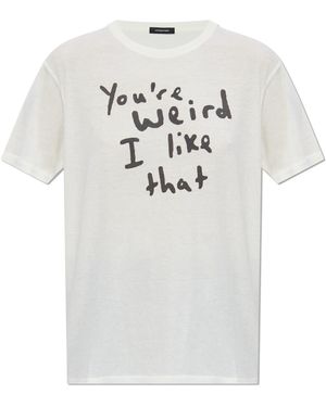 R13 T-Shirt With Print - White