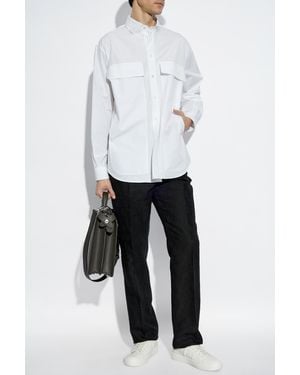 Fendi Pants With Logo - White