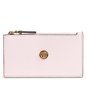 Versace Leather Card Holder - Pink