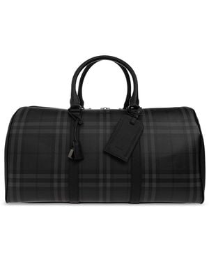 Burberry Leather Travel Bag - Black