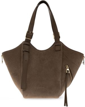Loewe 'Hammock Flip M' Suede Bag - Brown