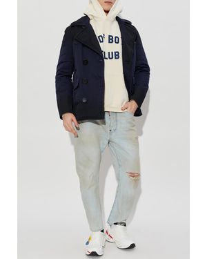 DSquared² Double-Breasted Coat - Blue