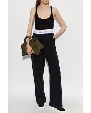 DSquared² Wide-Leg Sweatpants - Black