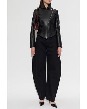 Alaïa Leather Jacket - Black