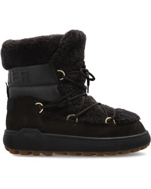 Bogner 'St. Moritz' Snow Boots With Fold-Out Spikes - Black