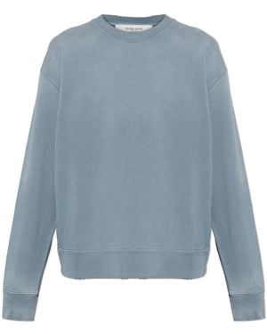 Golden Goose Sweatshirt With Logo Patch - Blue
