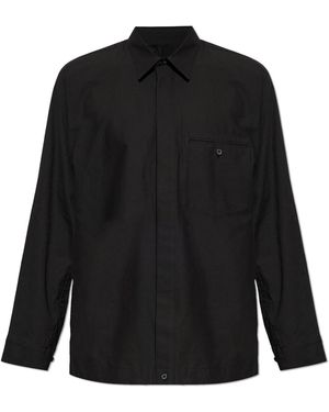 Homme Plissé Issey Miyake Shirt With Pocket - Black