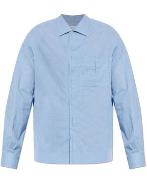 Maison Margiela Shirt With Pocket - Blue