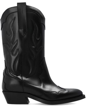 Alohas 'Calyx' Heeled Boots - Black