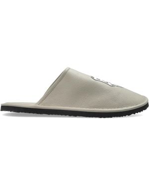 Off-White c/o Virgil Abloh Slides With A Patch - White