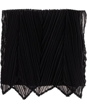 Pleats Please Issey Miyake Pleated Scarf - Black