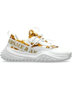 Versace Jeans Couture Sports Shoes With 'Barocco' Pattern - Metallic