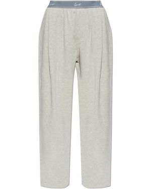 KENZO Joggers With Stitching On The Legs - White