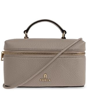 Furla 'Camelia Micro' Leather Bag - Natural