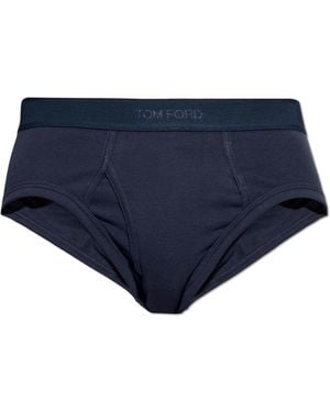 Tom Ford Briefs With Logo - Blue