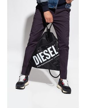 DIESEL Drawstring Gym Sack - Blue