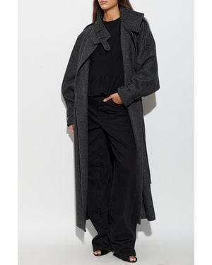 Gestuz 'Gzavic' Coat With Single Vent - Black