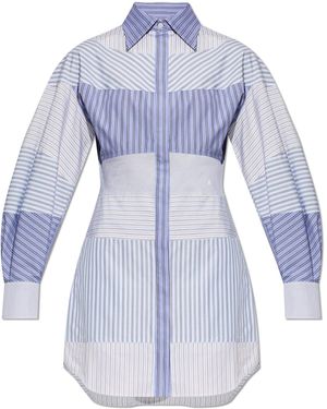 Moschino Dress With A Stripe Pattern - Blue