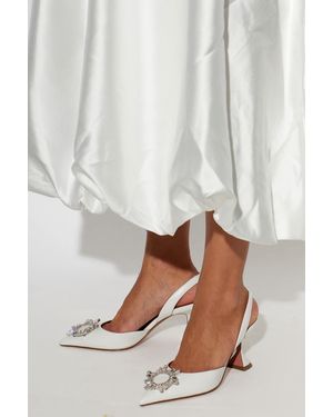 AMINA MUADDI 'Begum' High-Heeled Shoes - White