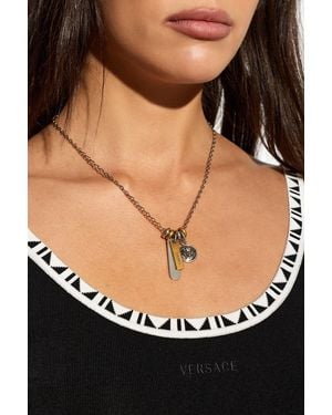 Versace Necklace With Pendants - Black