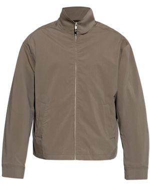 FRAME Jacket With Stand-Up Collar - Brown