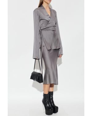 Rick Owens Skirt With Elastic Waistband - Gray