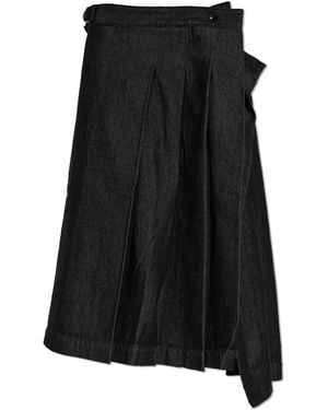 Y-3 Denim Skirt - Black