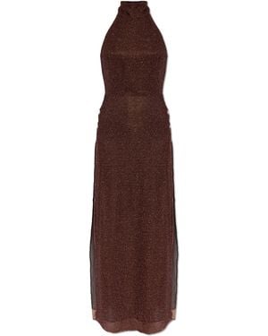 Oséree Dress With Lurex Thread - Brown