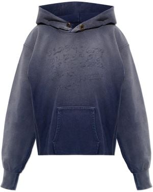 Maison Margiela Sweatshirt With Embroidery - Blue