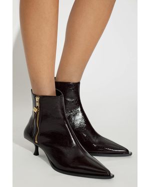 Ganni Heeled Ankle Boots - Black