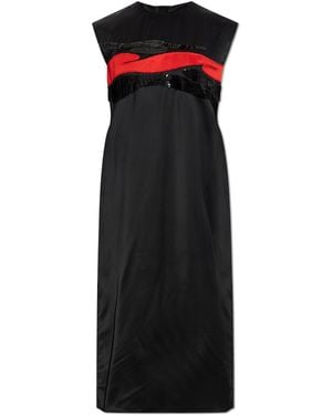 Marni Long Dress With Applications - Black
