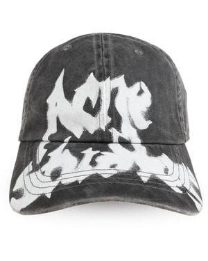 Acne Studios Baseball Cap - Black