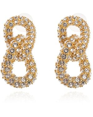 Isabel Marant Earrings With Crystals - Metallic