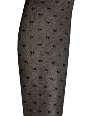 Tom Ford Monogram Tights - Black