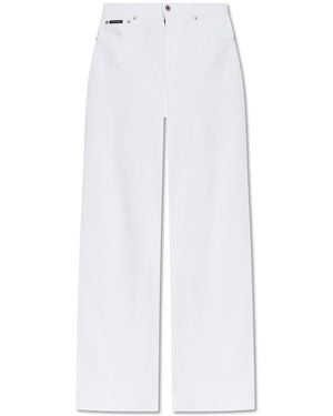 Dolce & Gabbana Dolce & Gabbana Wide-Leg Jeans - White