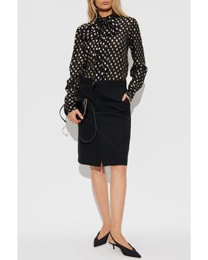 DSquared² Shirt With Lurex Thread - Black