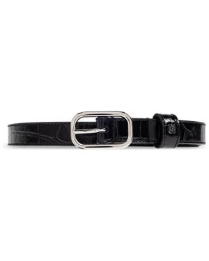 Amiri Leather Belt - Black