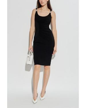 Versace Draped Dress - Black