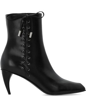 McQueen 'Lexie' Heeled Ankle Boots - Black