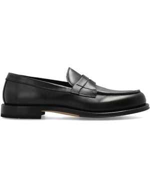 Fabi Leather 'Loafers' - Black