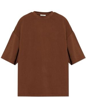 Entire studios Crew Neck T-Shirt - Brown