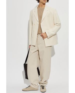 Jacquemus Cotton Blazer 'Veste' - Natural