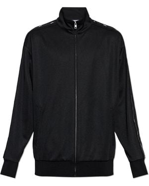 Moschino Sweatshirt With A Stand-Up Collar - Black