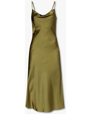 AllSaints 'hadley' Satin Strap Dress - Green