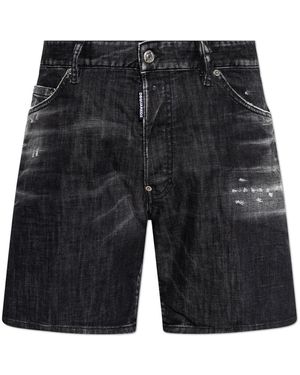 DSquared² 'Marine' Denim Shorts - Black