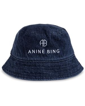 Anine Bing 'Nicks' Hat - Blue