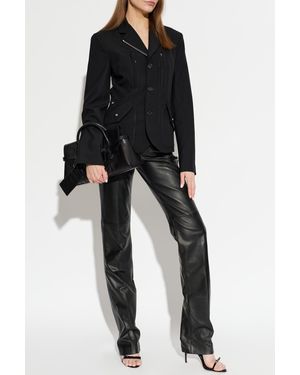 DSquared² Leather Pants - Black