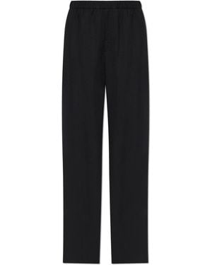 Bottega Veneta Wool Pleated Trousers - Black